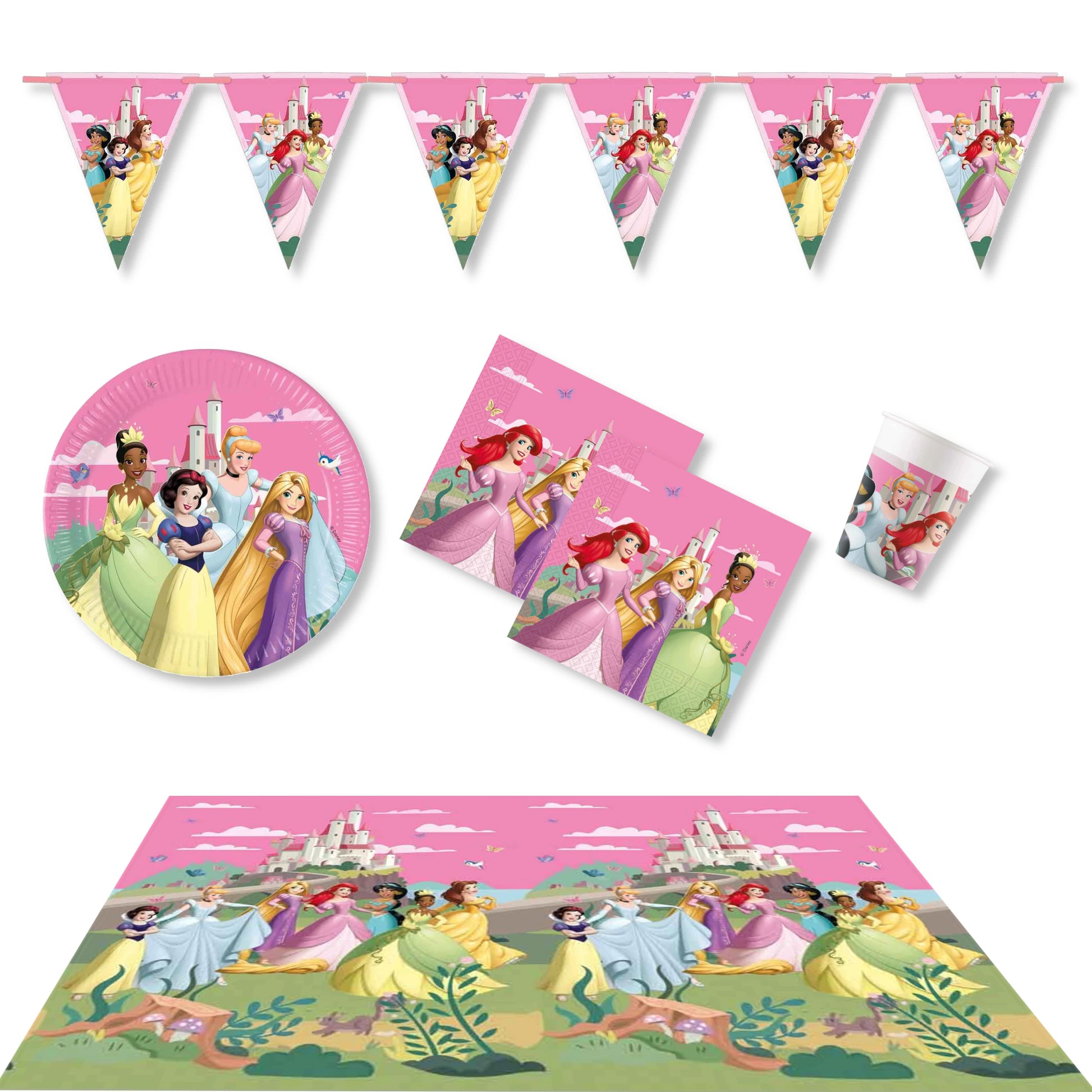 Disney Princess Party Pack for 8 people - Anilas UK