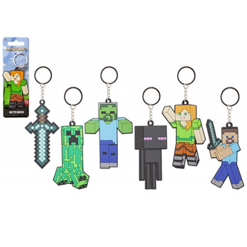 Minecraft Silicone Keyrings - Anilas UK