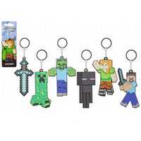 Minecraft Silicone Keyrings