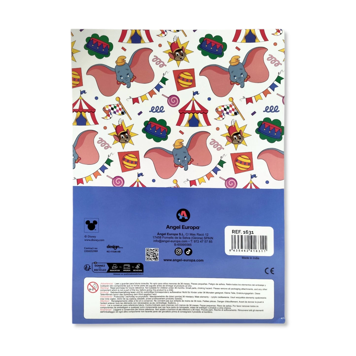 Disney Dumbo Colouring Book with Stickers & Pencils