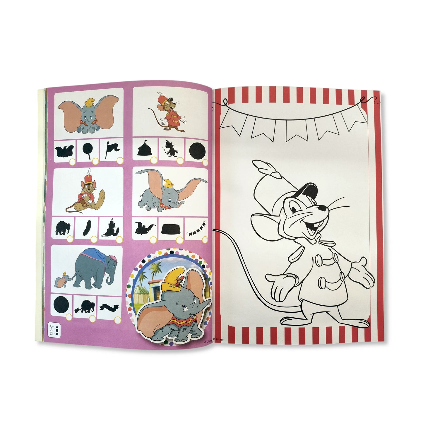 Disney Dumbo Colouring Book with Stickers & Pencils