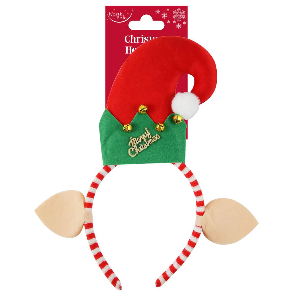 A pair of Elf Head Boppers, Christmas Accessory, Ages 3+ - Anilas UK