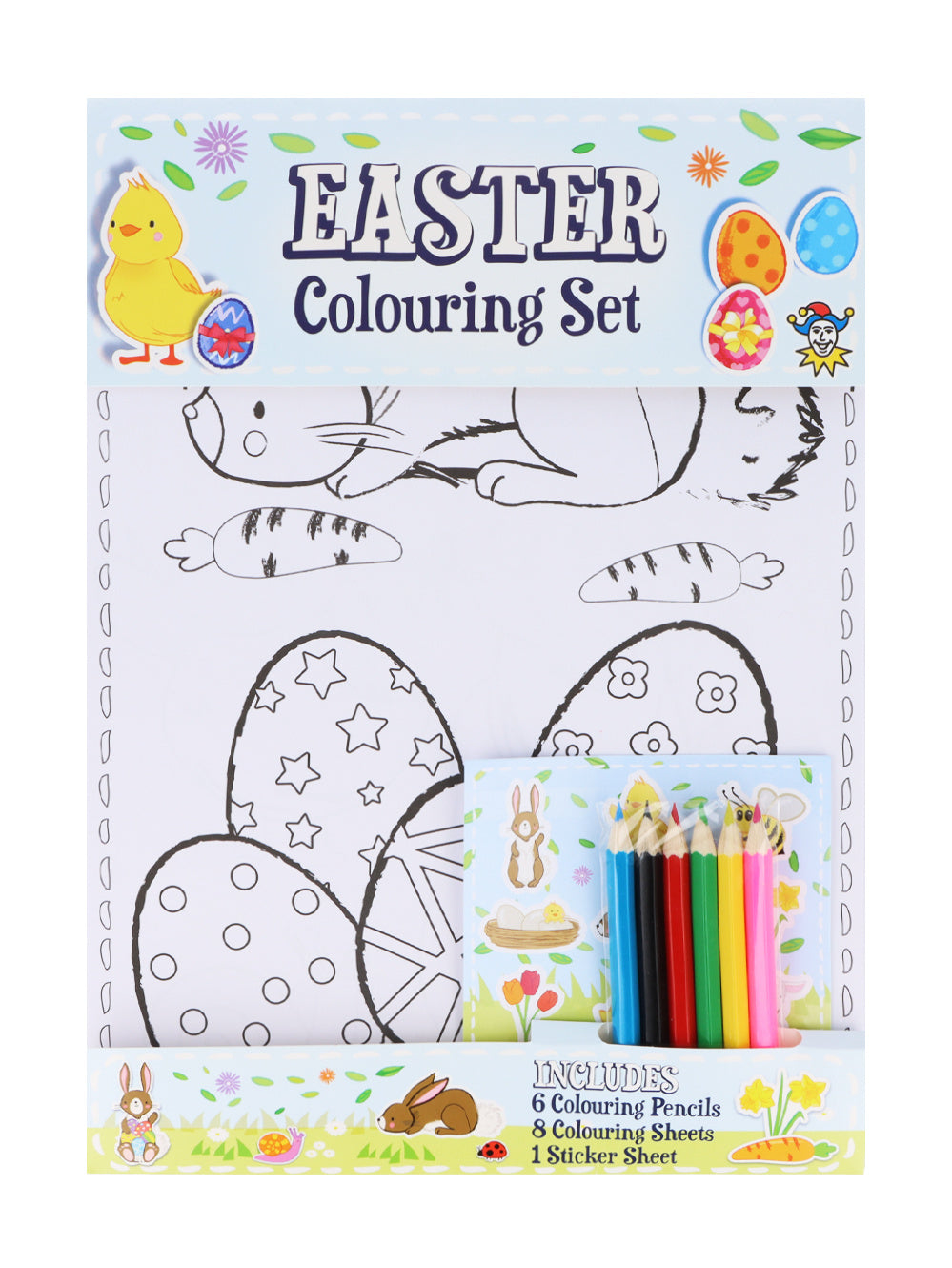 Easter Colouring Set with Stickers