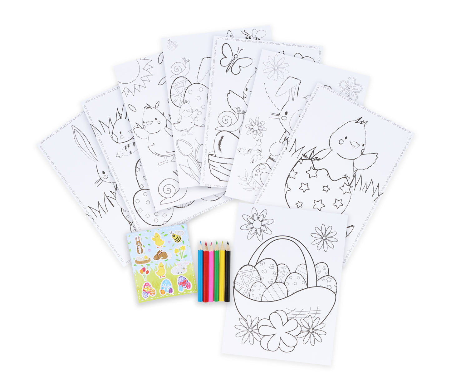 Easter Colouring Set with Stickers - Anilas UK