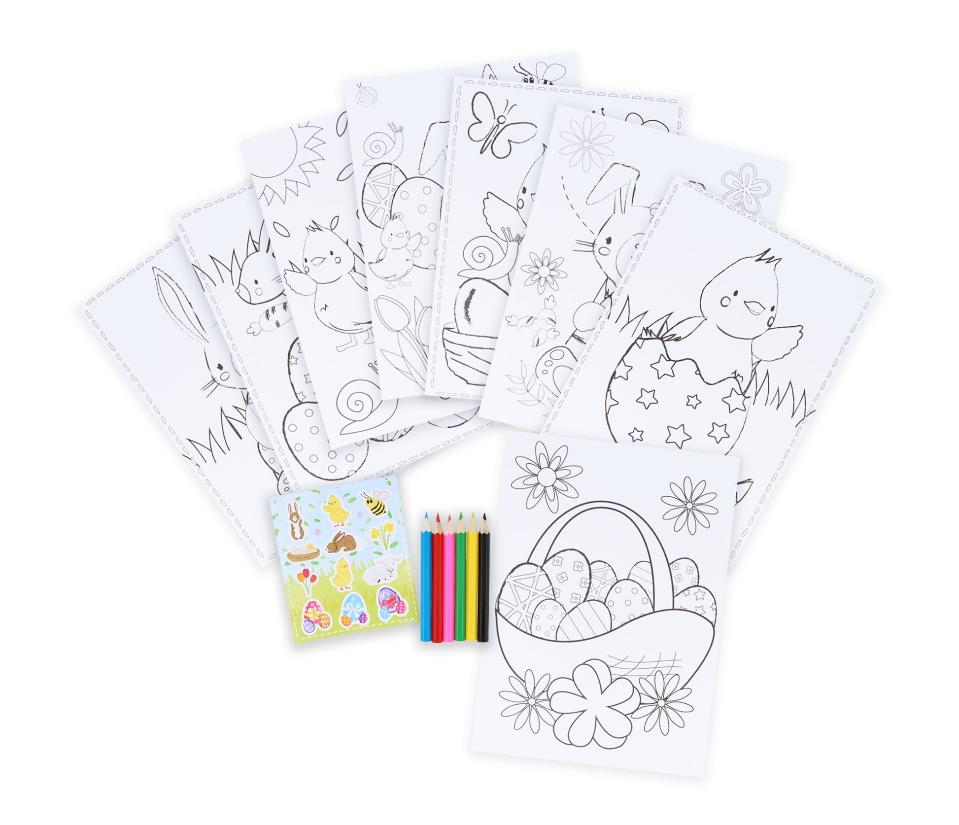 Easter Colouring Set with Stickers - Anilas UK