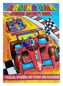 Mini Racing Car Sticker Activity Book - Anilas UK