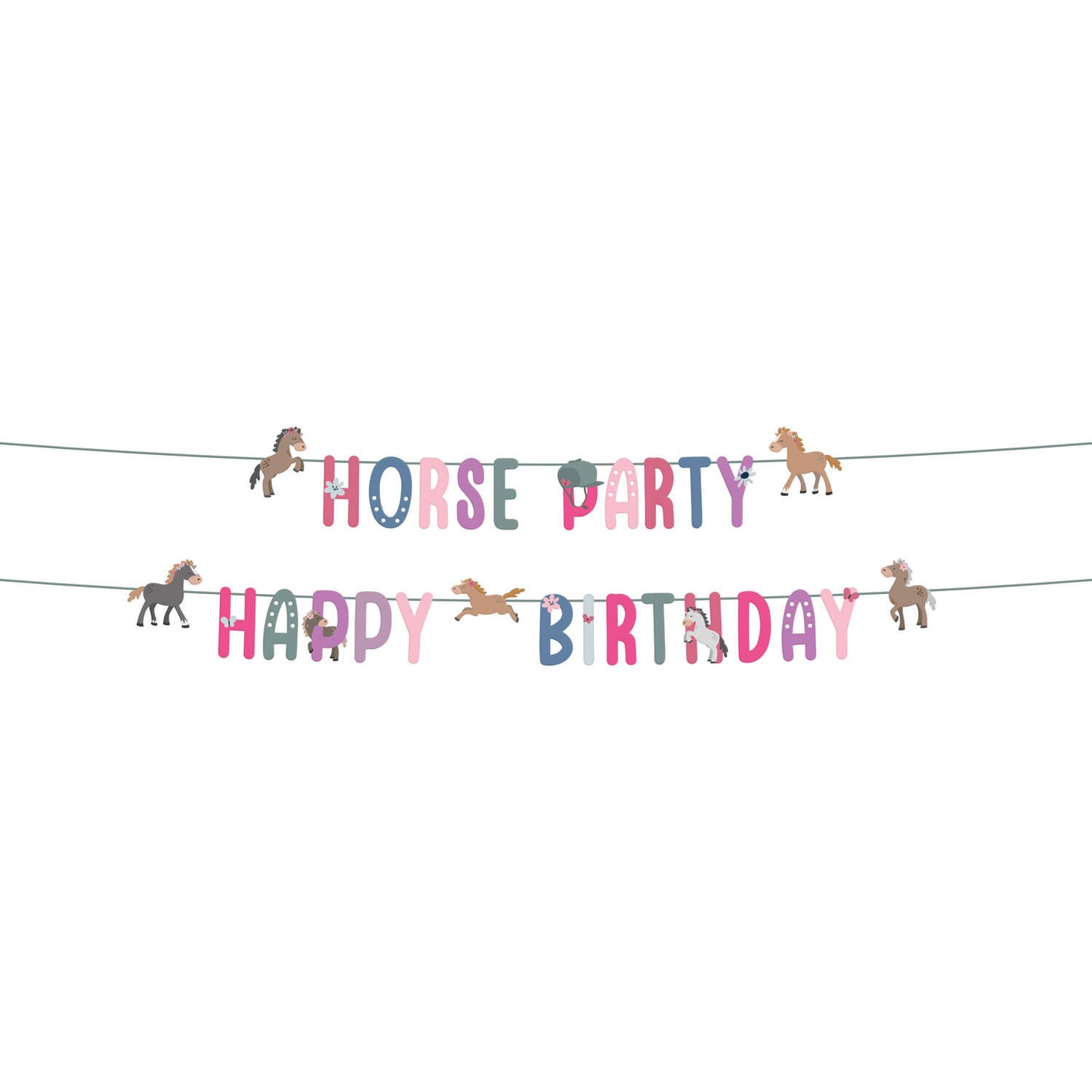 Happy Horse Letter Banner Set (1.5 meters) - Anilas UK