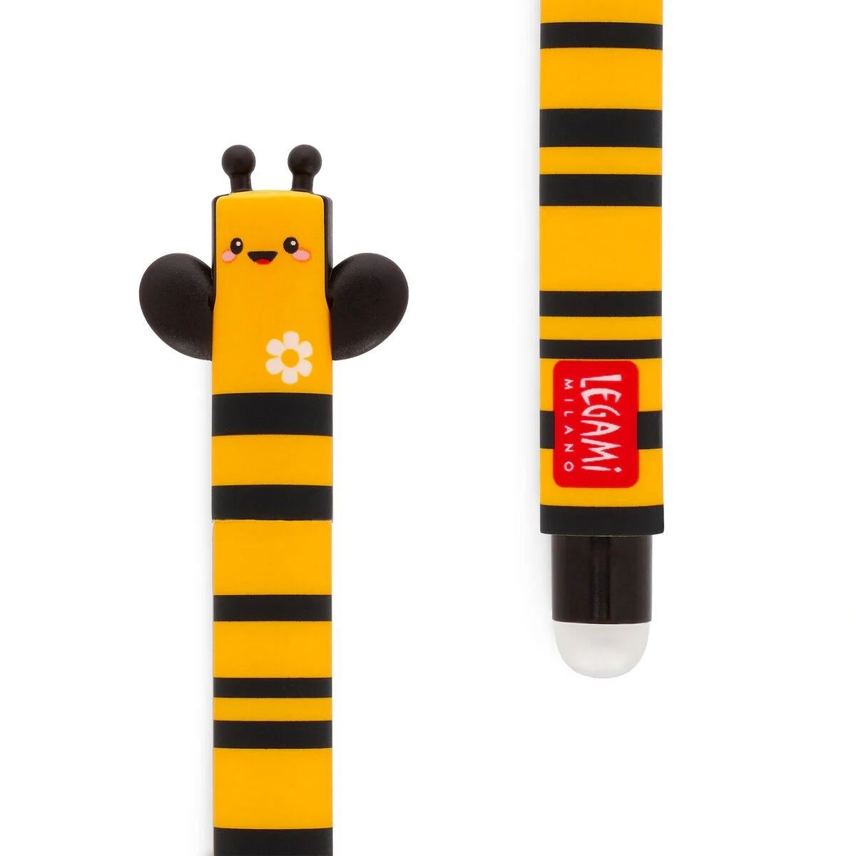 Legami Bee Erasable Gel Pen with Black Ink - Anilas UK