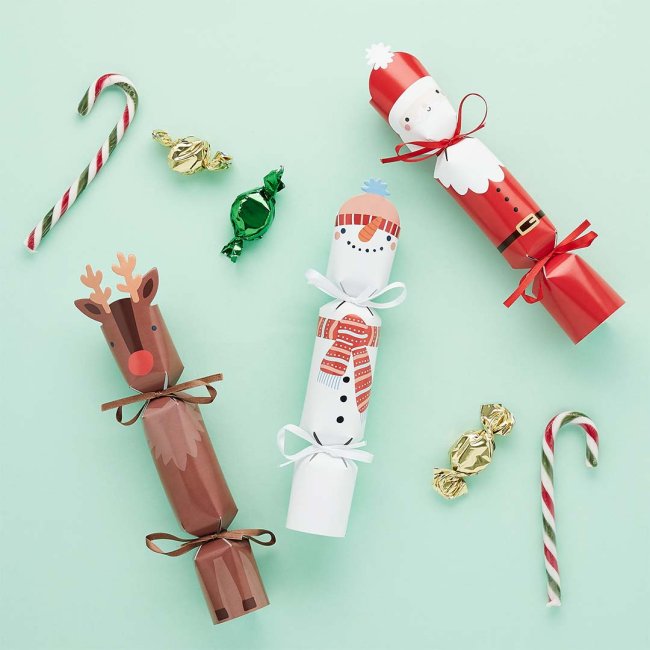 DIY Festive Friends Cracker Kit - Pack of 6 - Anilas UK