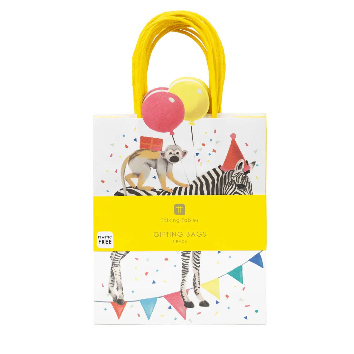 Safari Monkey & Zebra Paper Party Bag - Anilas UK