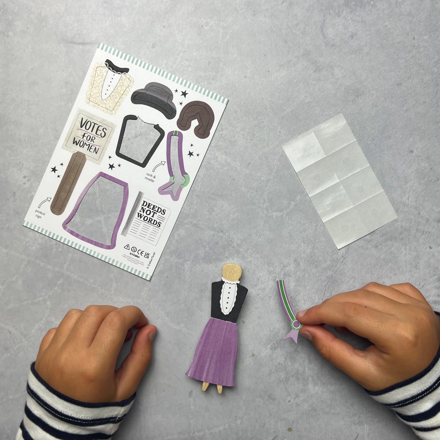 Make Your Own Emmeline Pankhurst Peg Doll - Anilas UK
