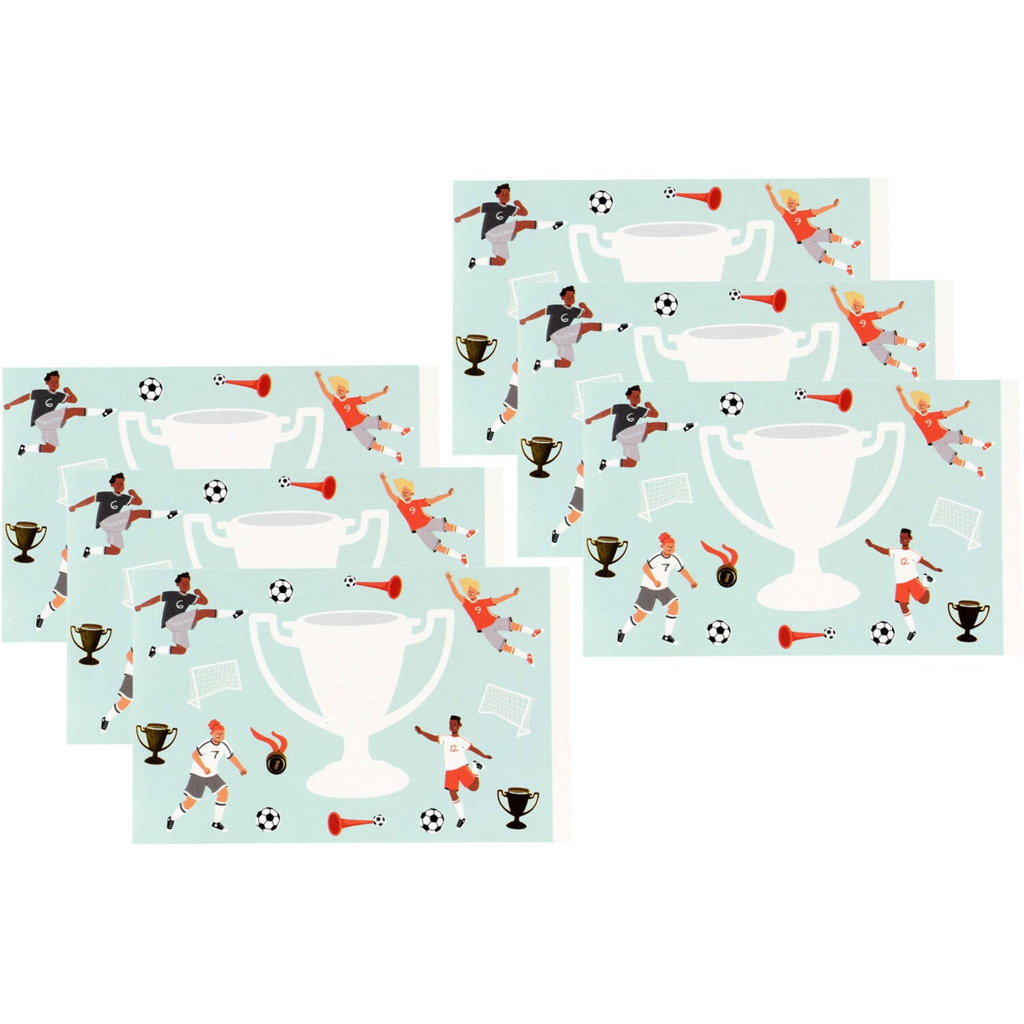 Bubbles Soap Sticker - Fantastic Football (6 pieces) - Anilas UK