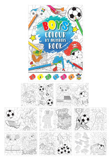 Mini Boys Colour By Numbers Book - Anilas UK