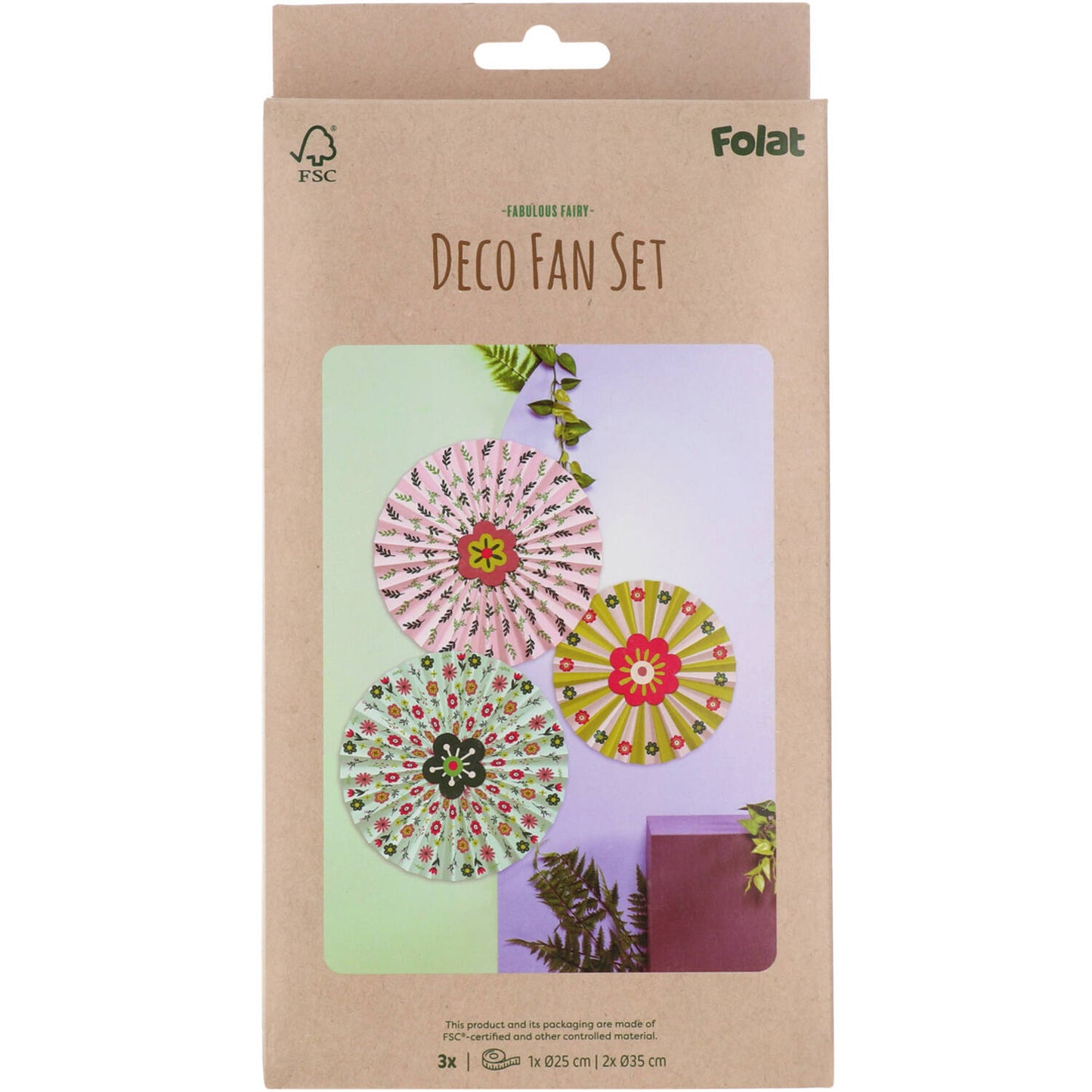 Deco Fan Set - Fabulous Fairy (3 pieces) - Anilas UK