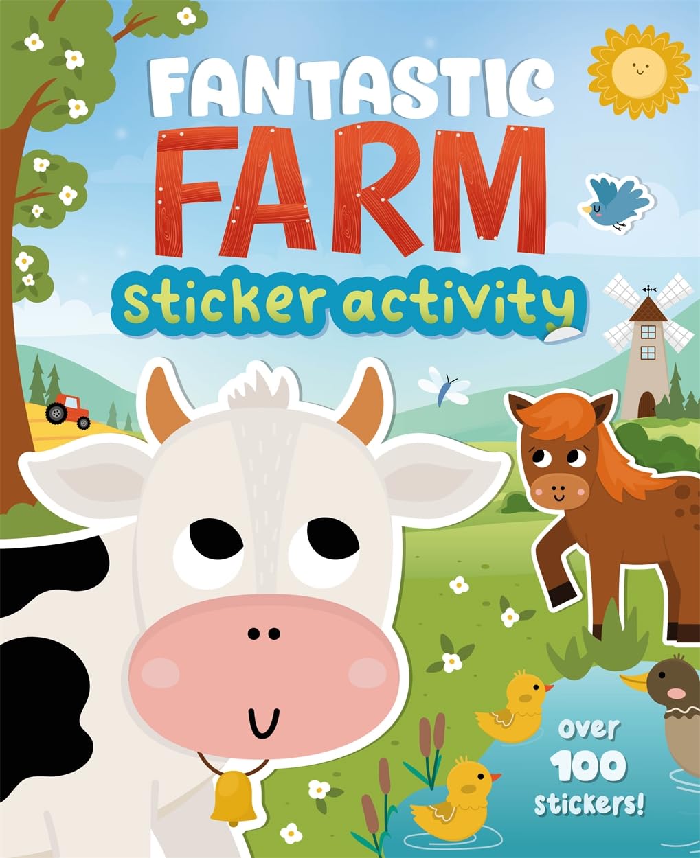 Fantastic Farm Sticker Activity Book, 21.5 x 26.5 cm, Over 100 Stickers for Kids
