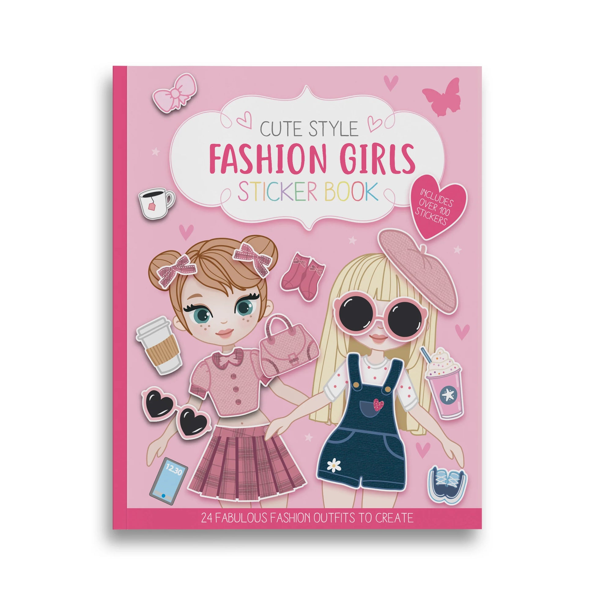 Cute Style Fashion Girls Sticker Book, 30 cm, 8 Sticker Sheets