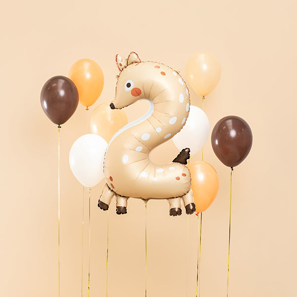 Roe-Deer Shaped Number 2 Foil Birthday Party Balloon - Anilas UK