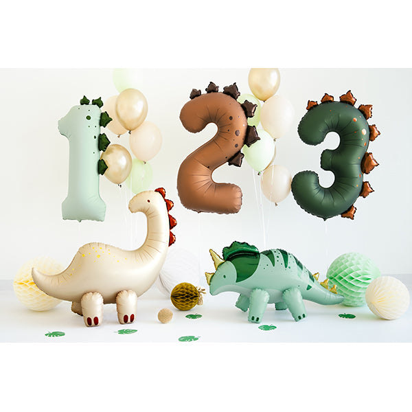 Dinosaur Shape Number 1 Foil balloon, 92cm - Anilas UK