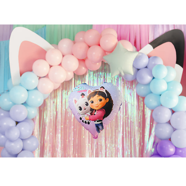 18" Gabby's Dollhouse Heart Shape Foil Balloons