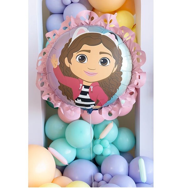 Gabby's Dollhouse Foil With Ruffle Shape Balloons