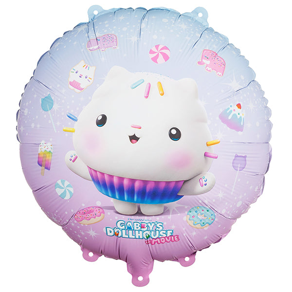 18" Gabby's Dollhouse Disc Cakey Foil Balloons