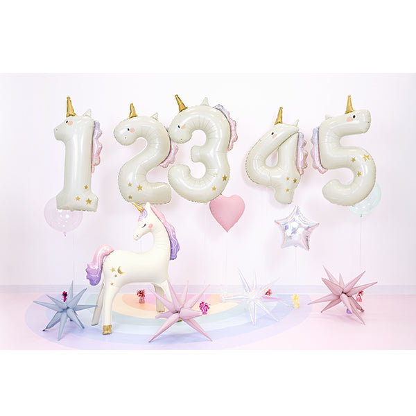 Unicorn Number 1 Foil balloon, 93cm - Anilas UK