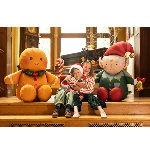 Gingerbread Man Shape Foil Balloons (85.5 x 80 cm)