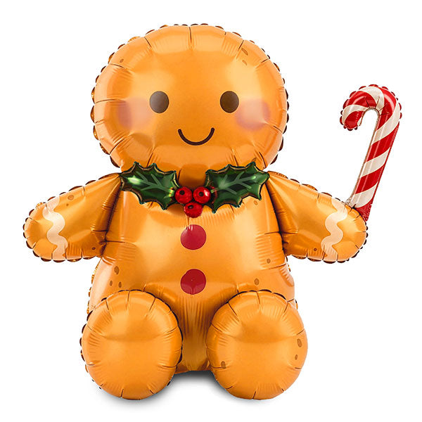 Gingerbread Man Shape Foil Balloons (85.5 x 80 cm)