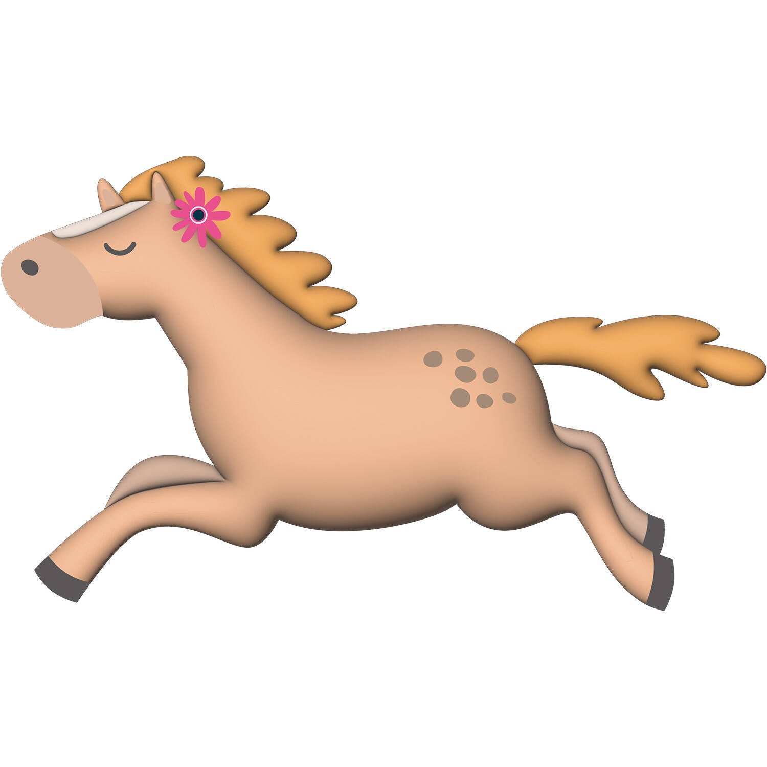 Pink Horse Shaped Foil Birthday Party Balloon - (124 x 85 cm) - Anilas UK