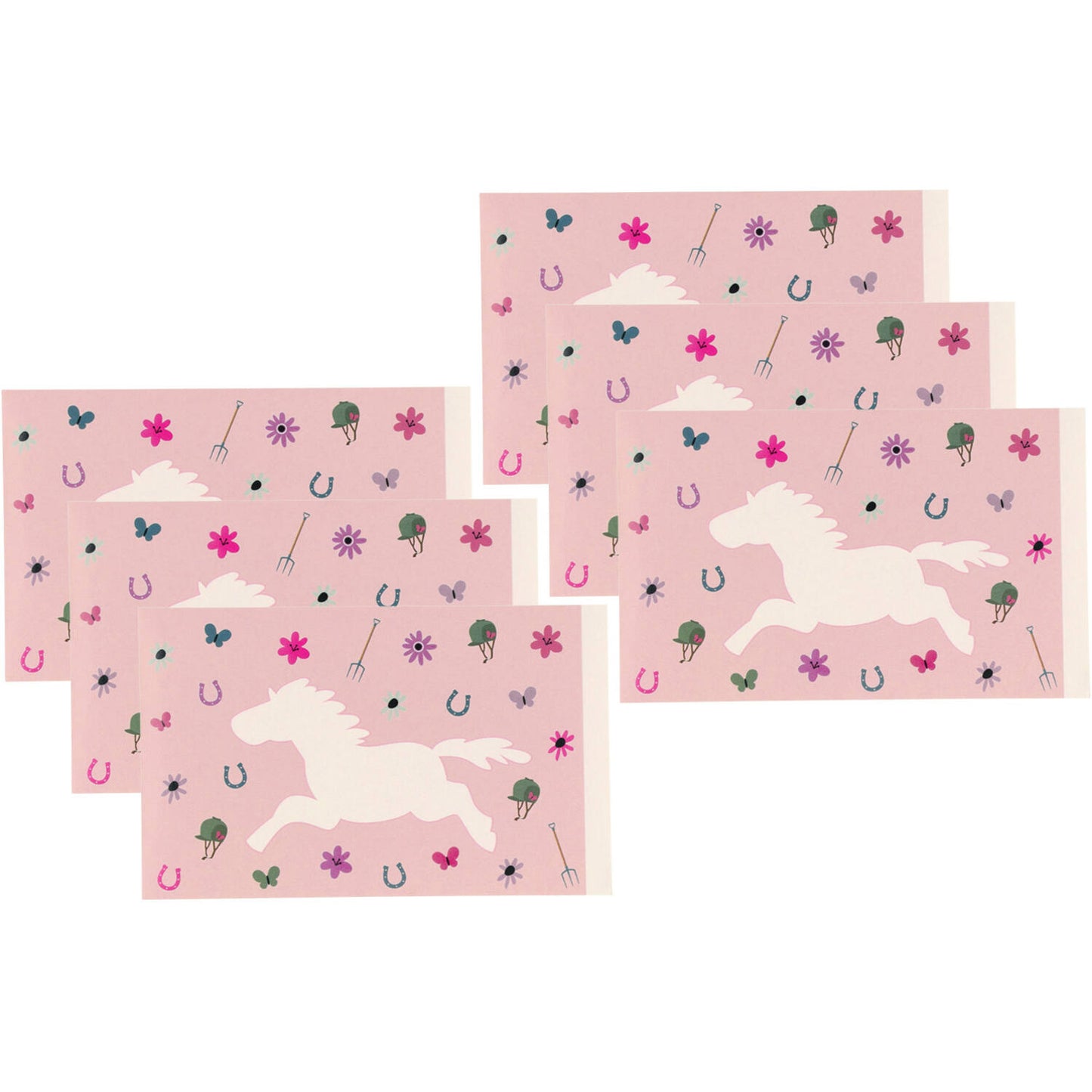 Bubbles Soap Sticker - Happy Horse (6 pieces) - Anilas UK