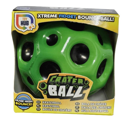 Fidget Crater Ball in bold red, ideal for hand-eye coordination