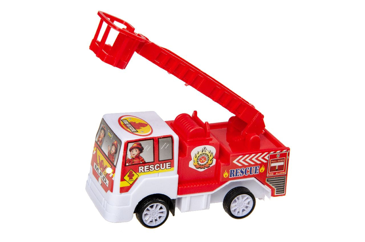 Close-Up of Fire Truck Toy Showing One of Four Random Designs