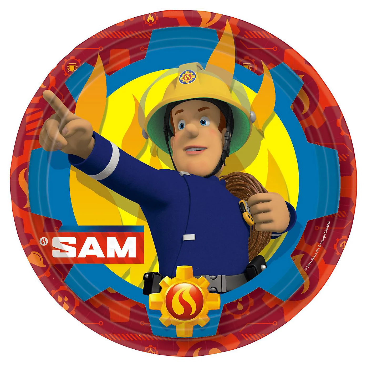 Fireman Sam Paper Plates (Pack of 8) - Anilas UK