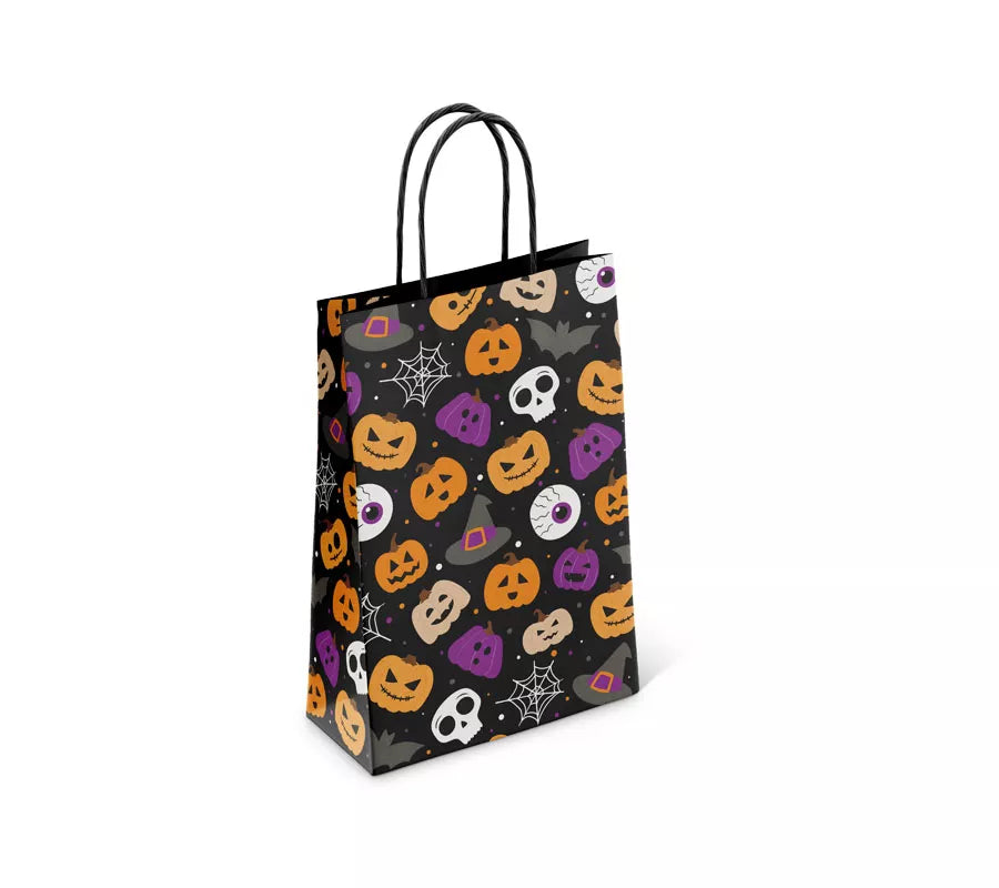 Halloween 6 Pack Treat Paper Bags, Spooky Designs, Ages 3+ - Anilas UK