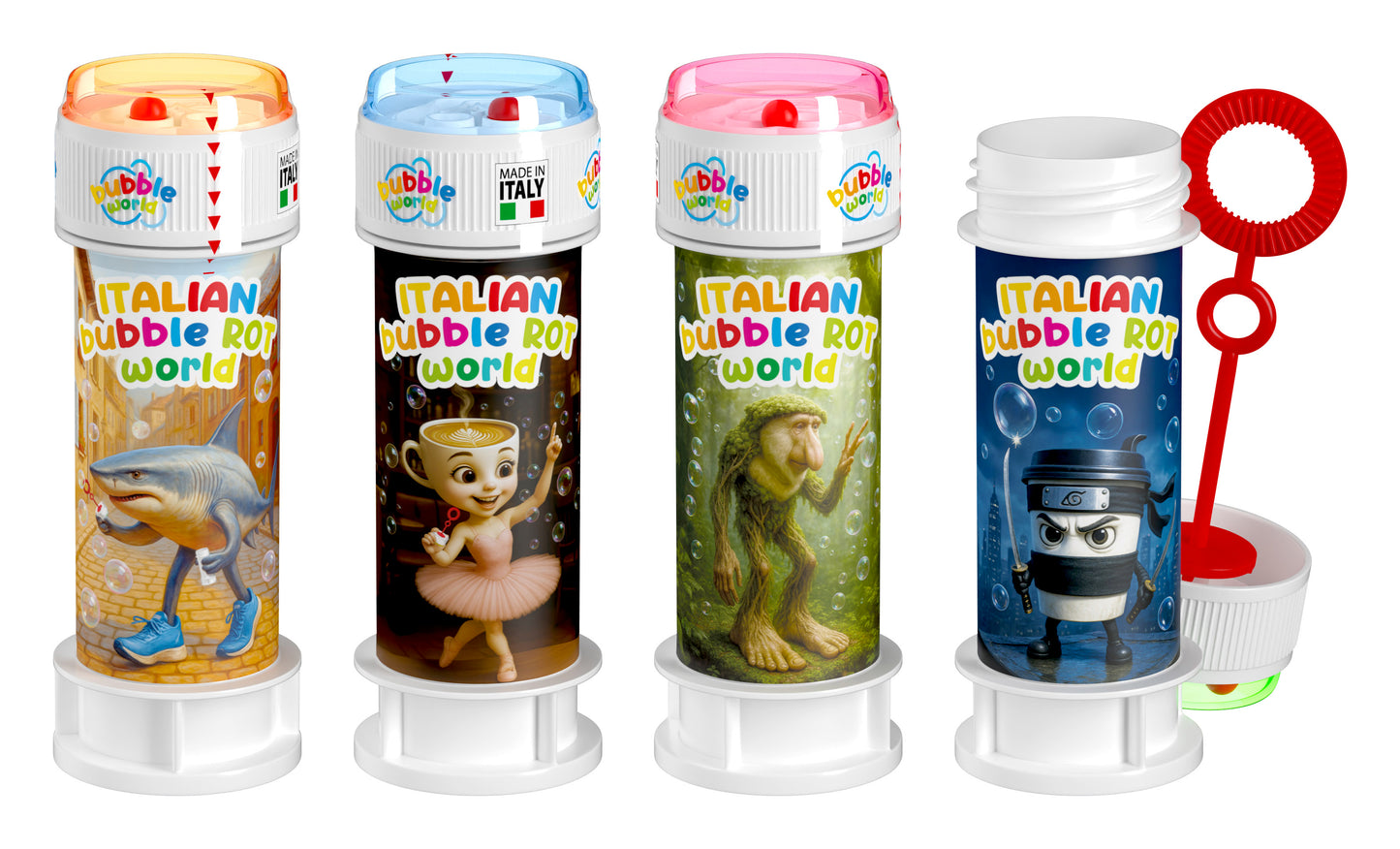 Italian bubble Rot World Bubble Tub with Wand