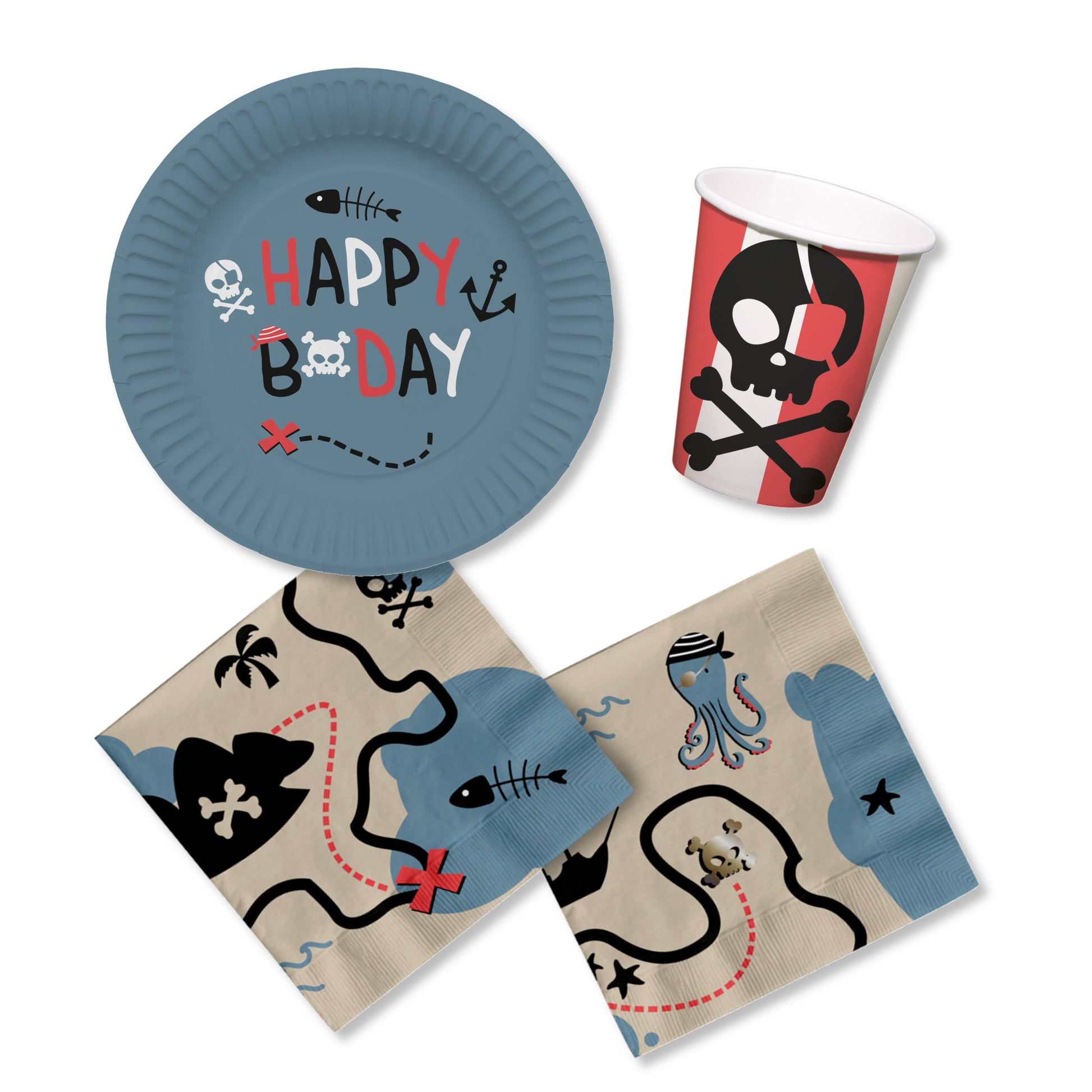 Anila's Pirates Party Pack for 16 people - Anilas UK