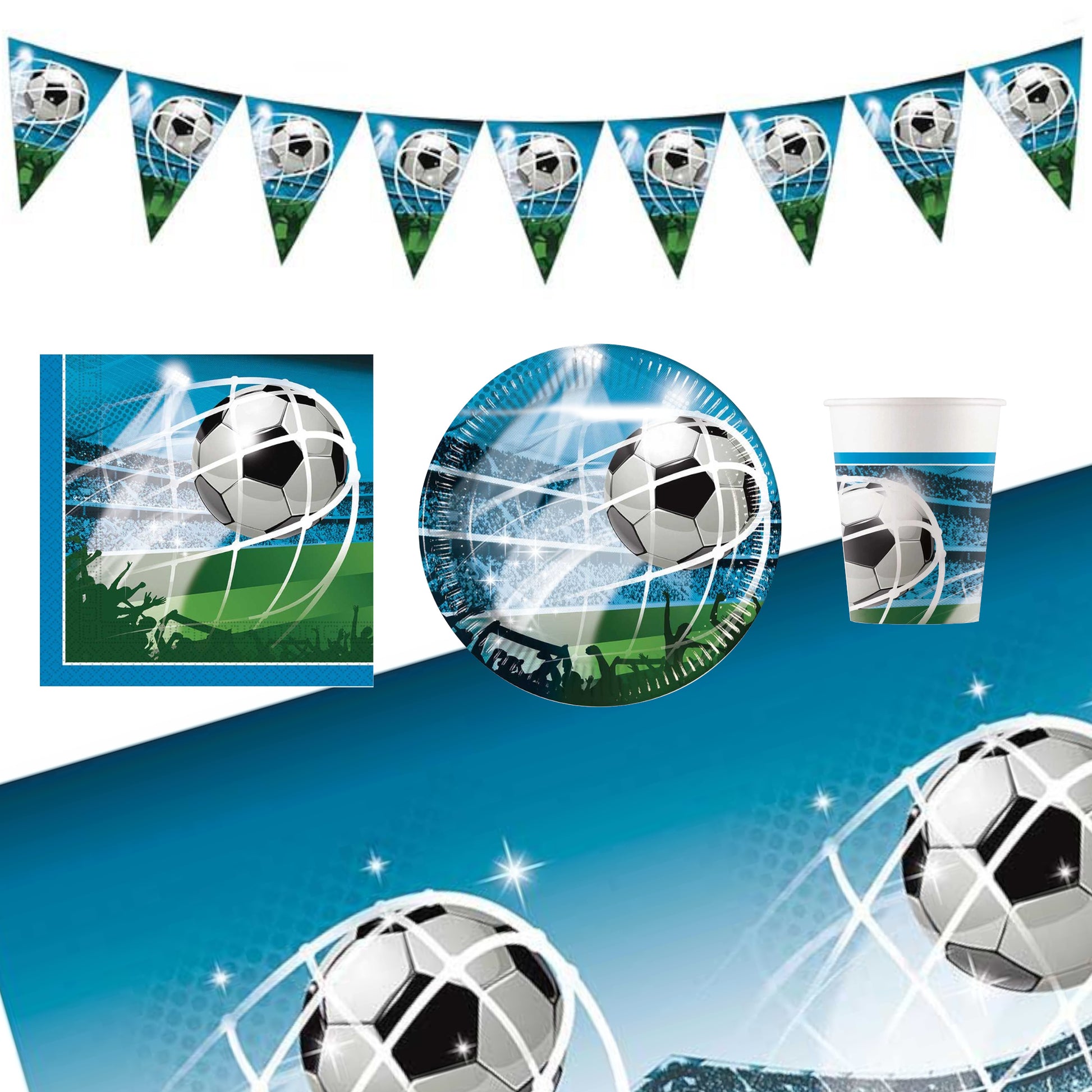 Anilla's Football Fan Party Pack for 8 people - Anilas UK