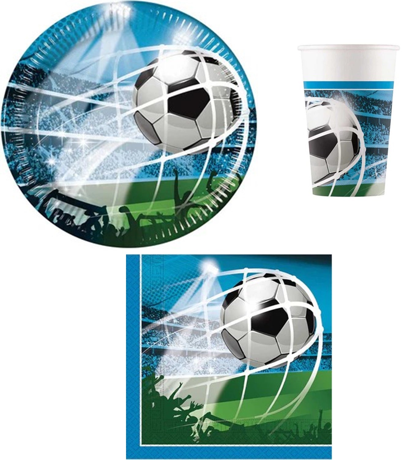 Anila's Football Fans Party Pack for 16 people - Anilas UK