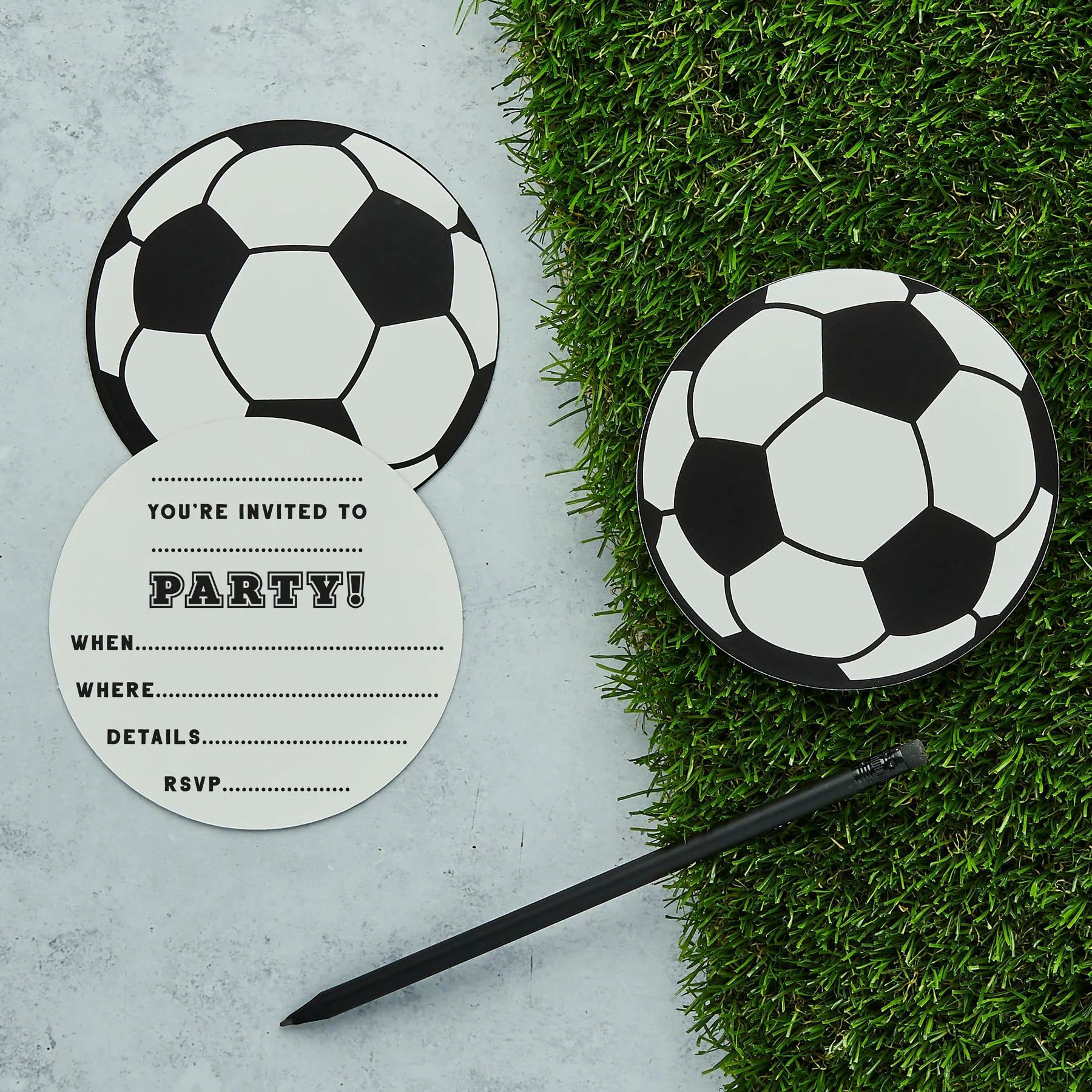 Football Party Invitations (Pack of 10) - Anilas UK