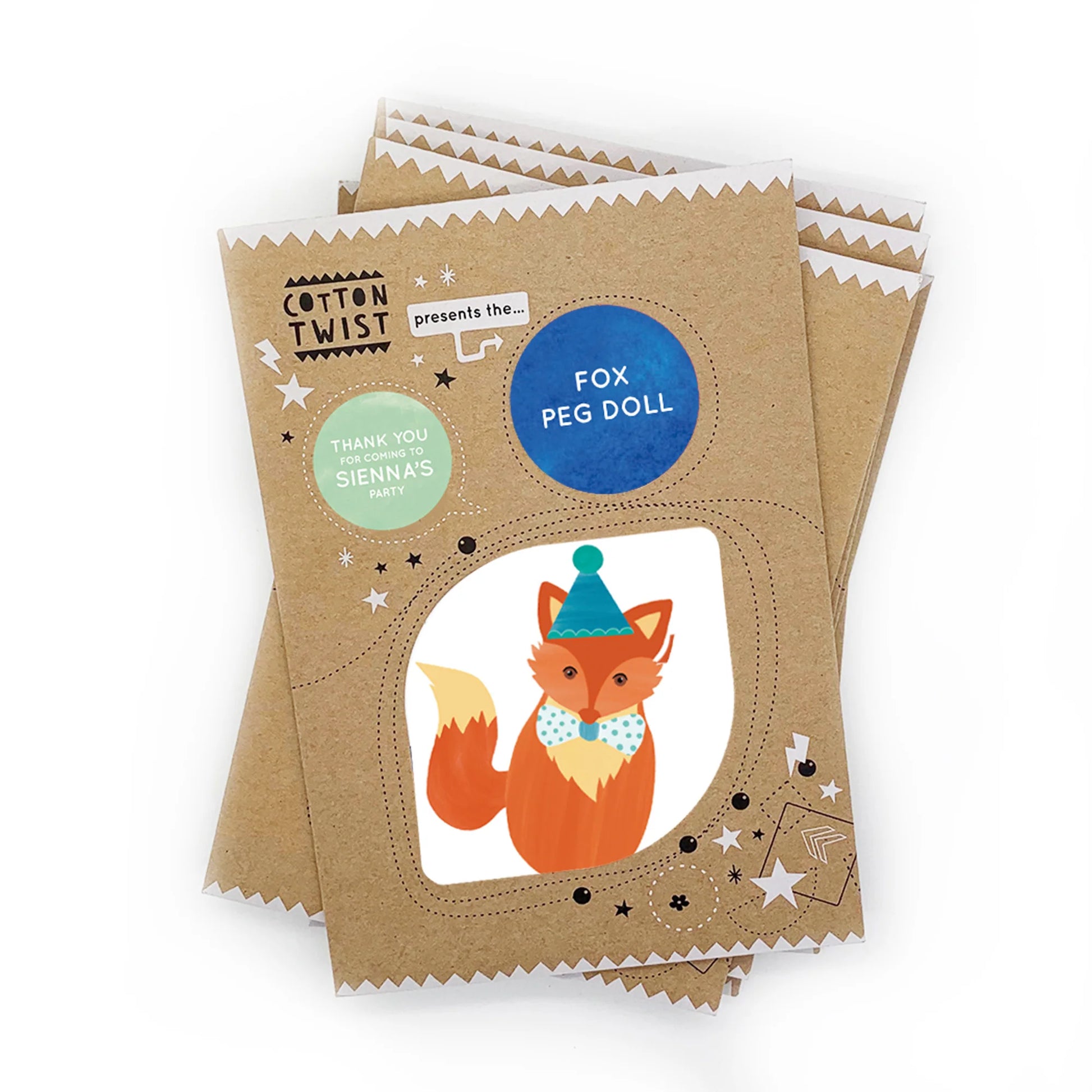 Make Your Own Fox Peg Doll Kit - Anilas UK