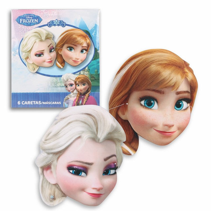 Frozen Party Masks (Pack of 6) - Anilas UK