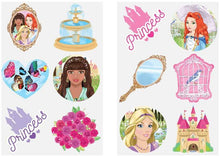 Princess Theme Tattoo Sheet - Anilas UK