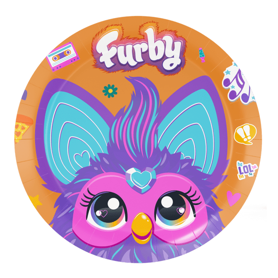 Furby Party Paper Plates - 18cm (Pack of 8)