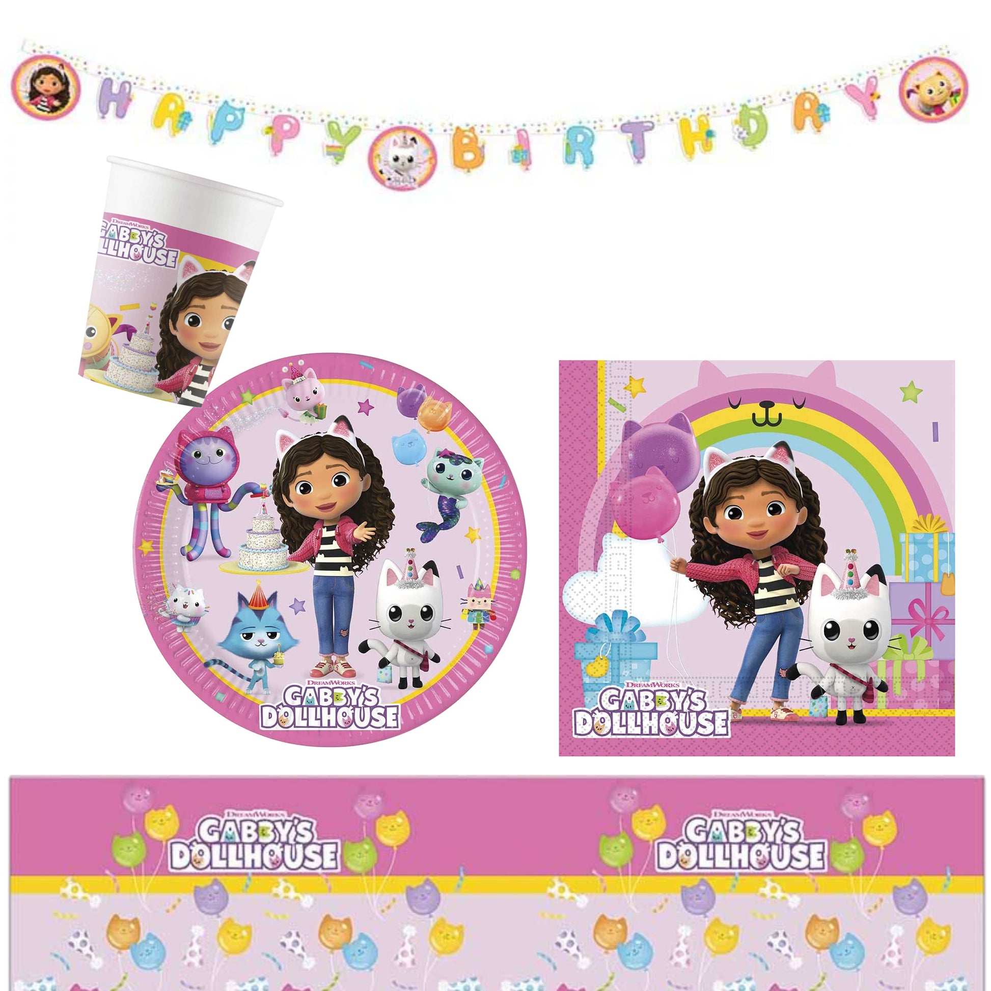 Anila's Gabby's Dollhouse Party Pack for 8 people - Anilas UK