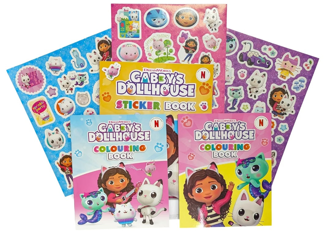 Gabby’s Dollhouse Activity Pack books and stickers - Anilas UK