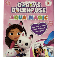 Gabby’s Dollhouse Aqua Magic Colouring Book front view - Anilas UK