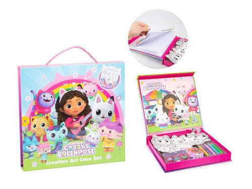 Gabby’s Dollhouse Artcase Set with colour-in characters