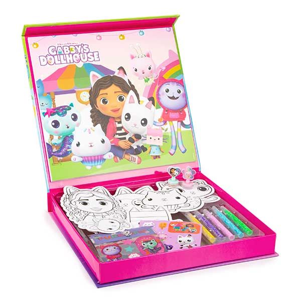 Gabby’s Dollhouse Artcase Set with self-inking stampers