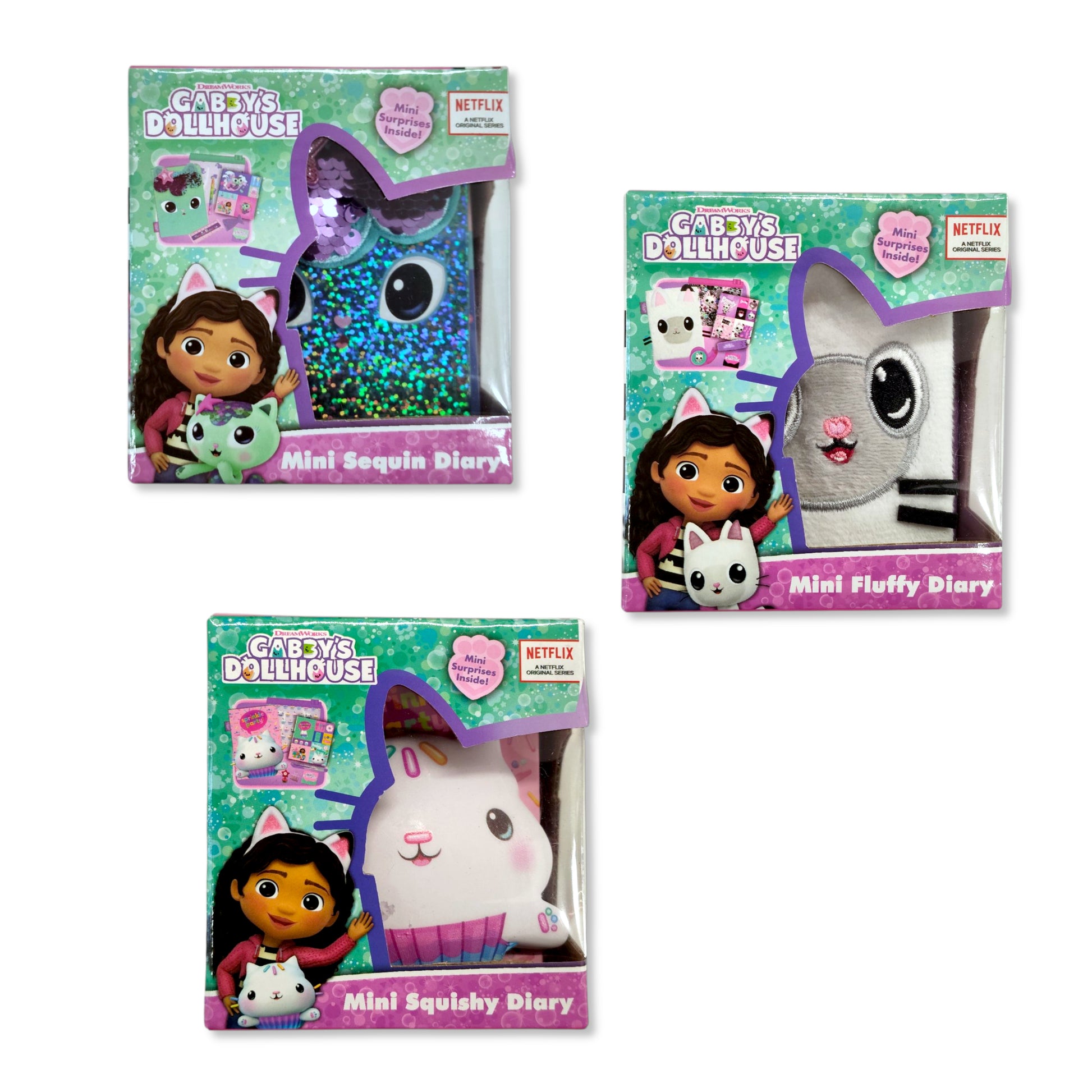 Gabby's Dollhouse Mini Diary cover with whimsical dollhouse design