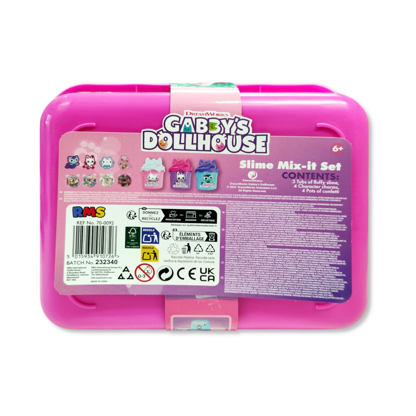 Gabby's Dollhouse Slime Mix-It Set with Charms & Confetti - Anilas UK